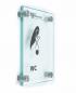 Preview: Tuerschild VITRUM B aus Glas fuer Buero Vitrum B 130 170 mm
